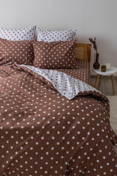 Фото Комплект постільної білизни ТЕП  Happy Sleep  Cappuccino Dots, 50x70 двоспальний