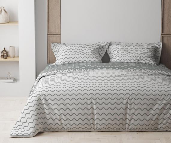 Фото Комплект постільної білизни ТЕП  Happy Sleep  Pearl Dream - GREY, 50x70 двоспальний