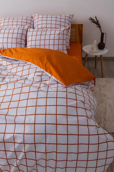 Фото Комплект постільної білизни ТЕП  Happy Sleep  TERRACOTTA Check, 50x70 двоспальний