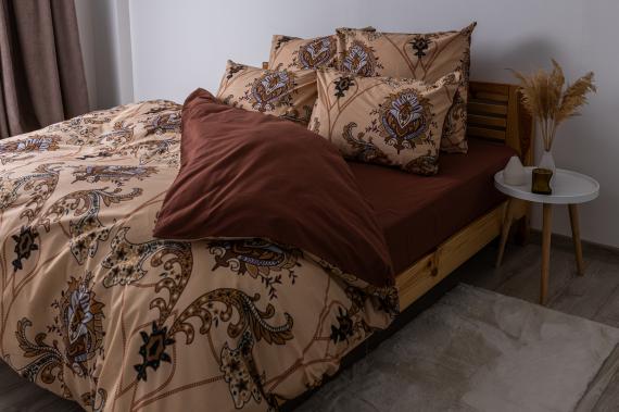 Фото Комплект постільної білизни ТЕП  Soft dreams  Chocolate Fusion, 70x70 євро