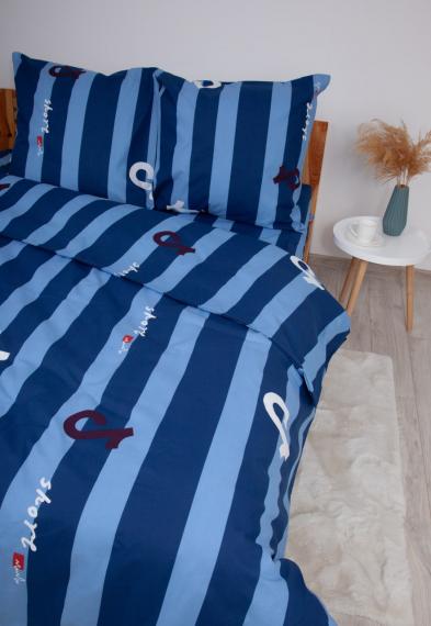 Фото Комплект постільної білизни ТЕП  Soft dreams  Line Blue, 70x70 двоспальний