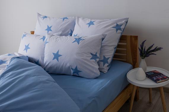 Фото Комплект постільної білизни ТЕП  Soft dreams  Morning Star Blue, 70x70 двоспальний