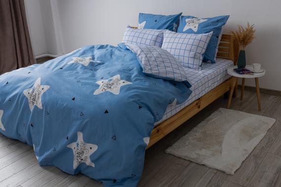 Фото Комплект постільної білизни ТЕП  Soft dreams  Twinkle Stars, 70x70 двоспальний