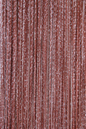 Шторы нити Дождь с серебристым люрексом шоколадные № 8