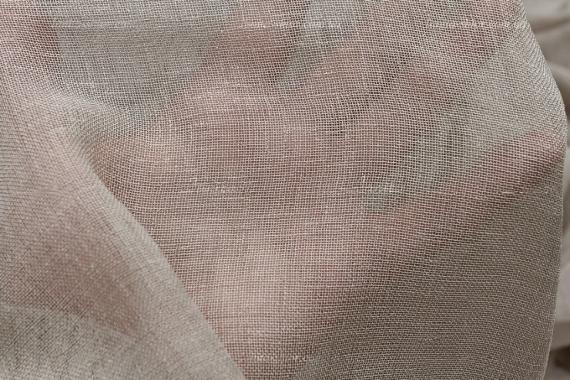 Фото Тюль под лен Aurora TLO-1811 бледно-коричневый