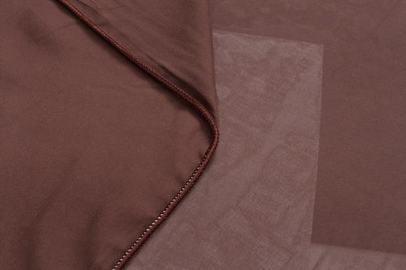 Фото Тюль креп Celica TK-1370 	коричневый, шоколадный