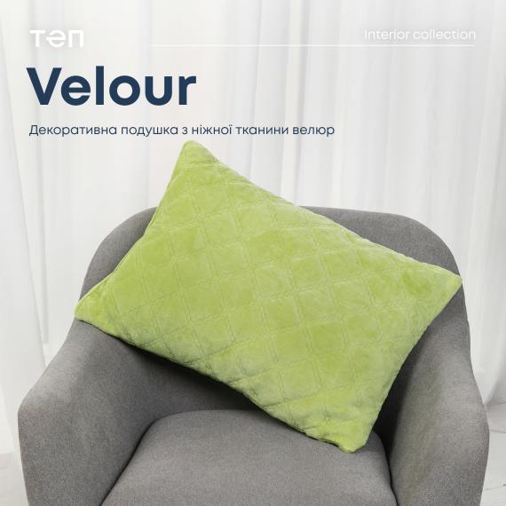 Фото Подушка декоративная  VELOUR  50*70 см салатовый