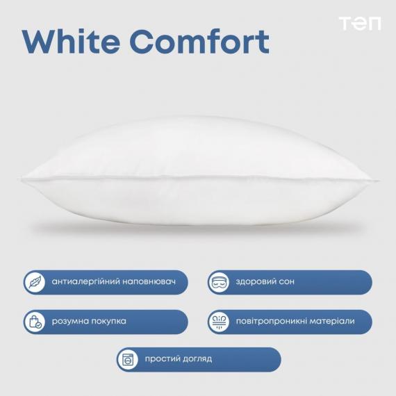 Фото Подушка  WHITE COMFORT  (microfiber чохол не стьоганий)