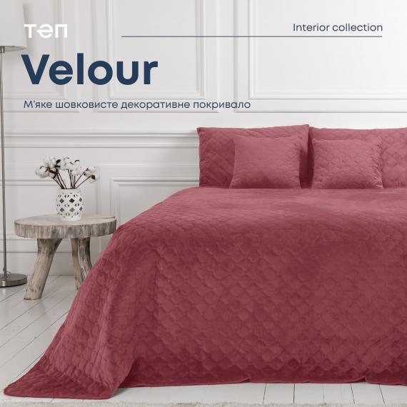 Фото Покривало ТЕП  VELOUR  180*240 см Mesa Rose/ромб круглий