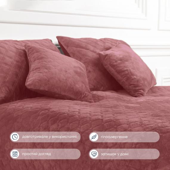 Фото Покривало ТЕП  VELOUR  180*240 см Mesa Rose/ромб круглий