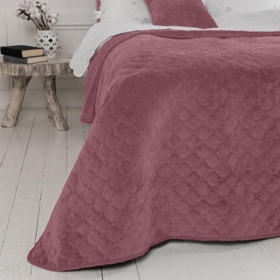 Фото Покривало ТЕП  VELOUR  180*240 см Mesa Rose/ромб круглий