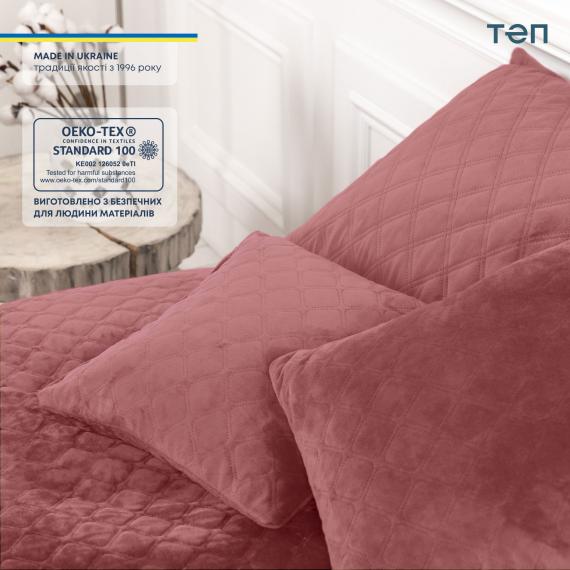 Фото Покривало ТЕП  VELOUR  180*240 см Mesa Rose/ромб круглий