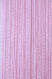 Шторы нити Дождь с серебристым люрексом розовые № 5