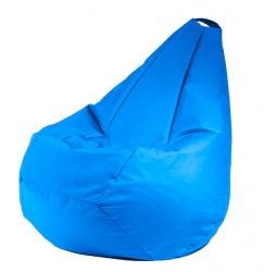 Кресло мешок пуфик груша голубое XL 120х85 см