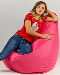 Кресло мешок пуфик груша розовое XL 120х85 см