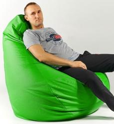 Кресло мешок пуфик груша зелёное ХXL 120х85 см