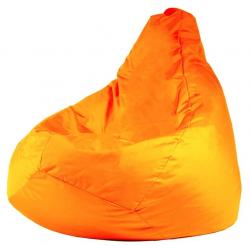 Кресло мешок пуфик груша оранжевое ХXL 120х85 см