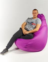 Крісло мішок пуфик груша фіолетове XХL 150х100 см