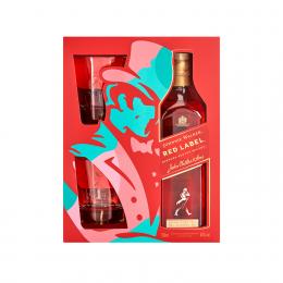 Виски Johnnie Walker Red label 0,7 л. подарочний набор + 2 бокала