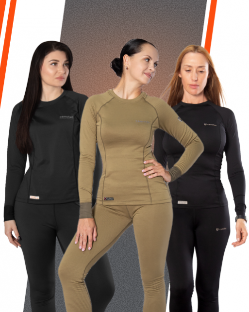 Жіноча термобілизна Camotec - створена для жіночої фігури та максимального комфорту