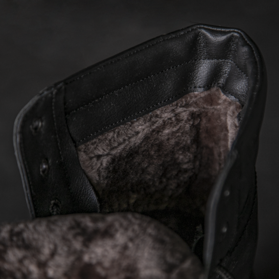 Фото Берці LP Натуральне хутро Black