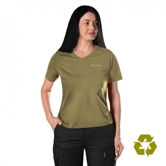 Фото Футболка Pani Totem Logo V-neck Tan