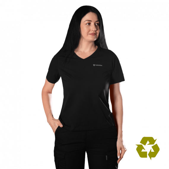 Фото Футболка Pani Totem Logo V-neck Чорна
