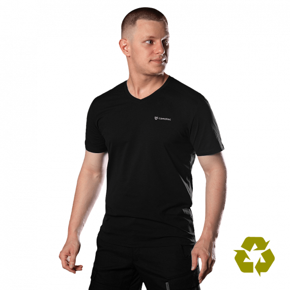 Фото Футболка Totem V-neck Чорна