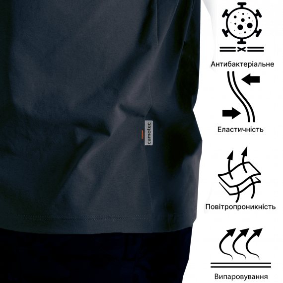 Фото Футболка Totem V-neck Темно-синя