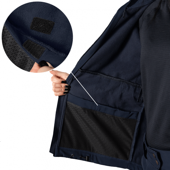 Фото Жіноча куртка Pani SoftShell Темно-синя