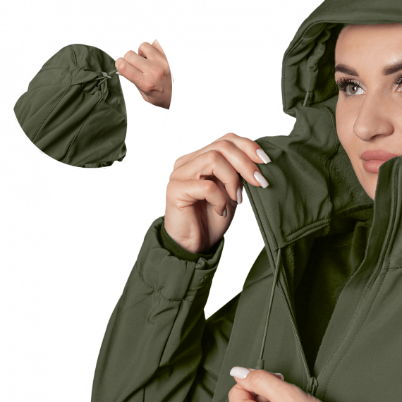 Фото Жіноча куртка Pani SoftShell Олива