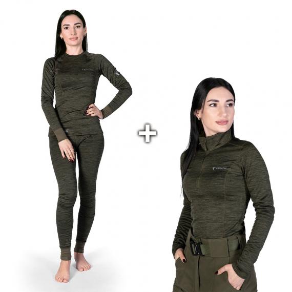 Фото Комплект Pani Polarheat QS Pro (8320+9519) Олива Меланж