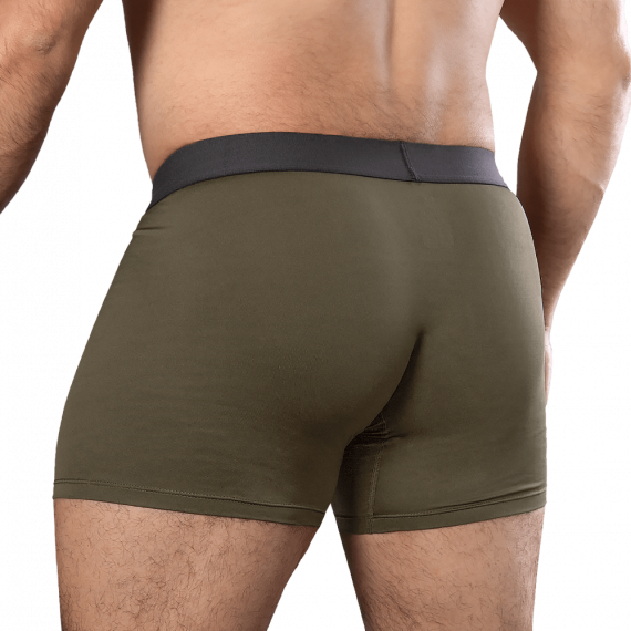Фото Комплект чоловічих трусів-боксерів Олива