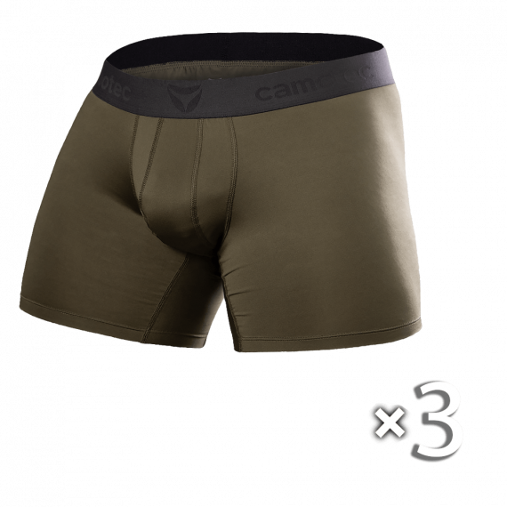 Фото Комплект чоловічих трусів-боксерів Олива