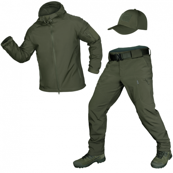 Фото Костюм Stalker SoftShell Олива + бейсболка