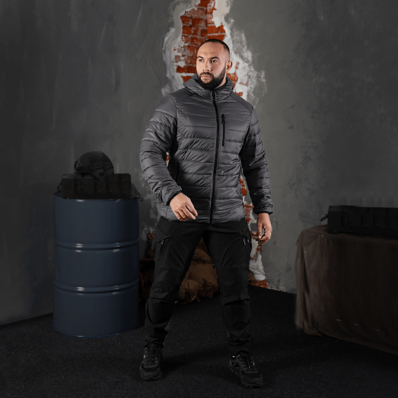 Фото Легкий Пуховик Storm Hood 2.0 Графіт