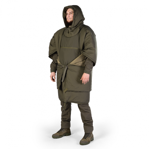 Фото Утеплене пончо-трансформер Кірея Олива