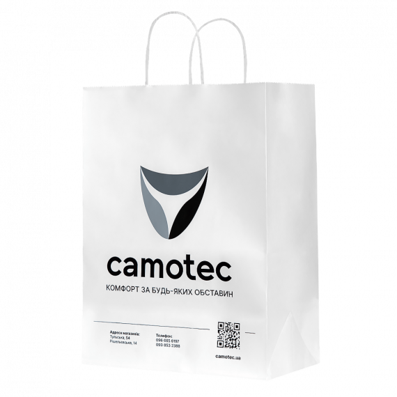 Фото Пакет паперовий Camotec Білий
