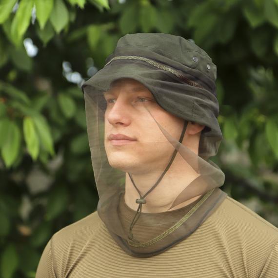 Фото Панама з антимоскітною сіткою Олива