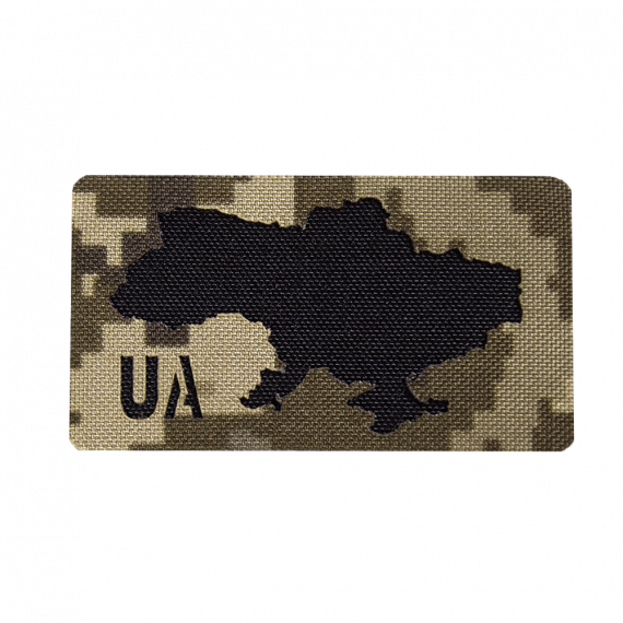 Фото Патч/Липучка Camotec UA Піксель/Чорний