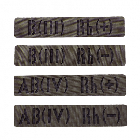Фото Патч Camotec Група крові (2.5*13) Army Olive