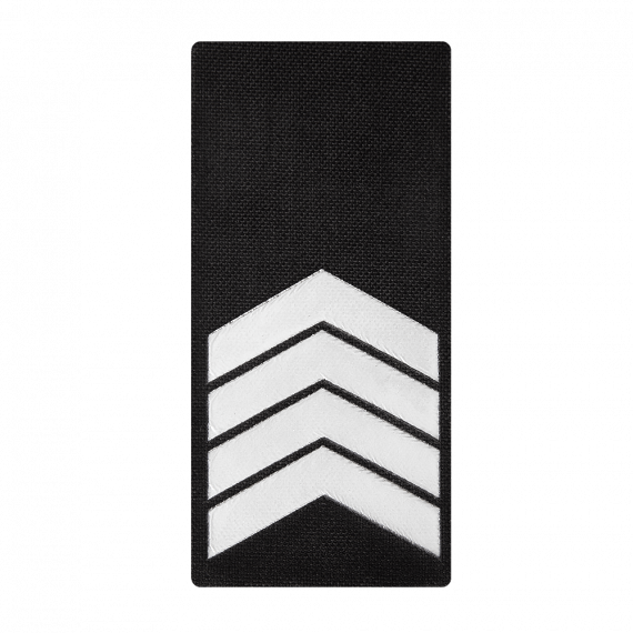 Фото Погон Camotec НПУ Старший Сержант (5*10) Чорний/Рефлект
