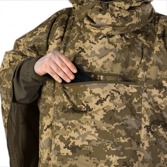 Фото Утеплене пончо-трансформер Кірея Піксель