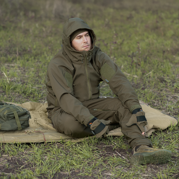 Фото Утеплене пончо-трансформер Кірея Піксель