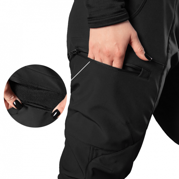 Фото Штани Pani SoftShell Чорні