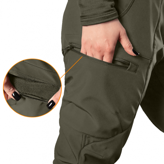 Фото Штани Pani SoftShell Олива