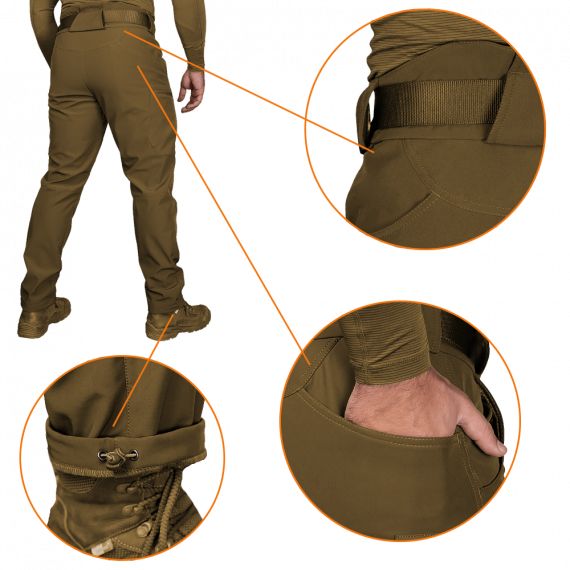 Фото Штани SoftShell Vent Mesh Койот