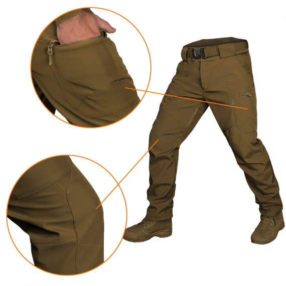 Фото Штани SoftShell Vent Mesh Койот