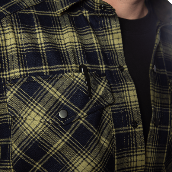 Фото Сорочка “Буревій” (Logo Orange) Lime Green/Navy