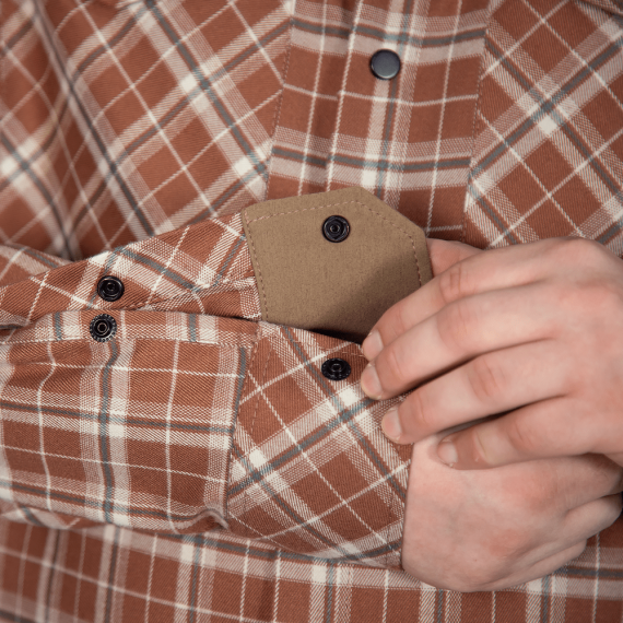 Фото Сорочка “Буревій” Sand/White